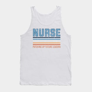 Nurse Patching Up Future Leaders Future Nurses School Vintage Tank Top